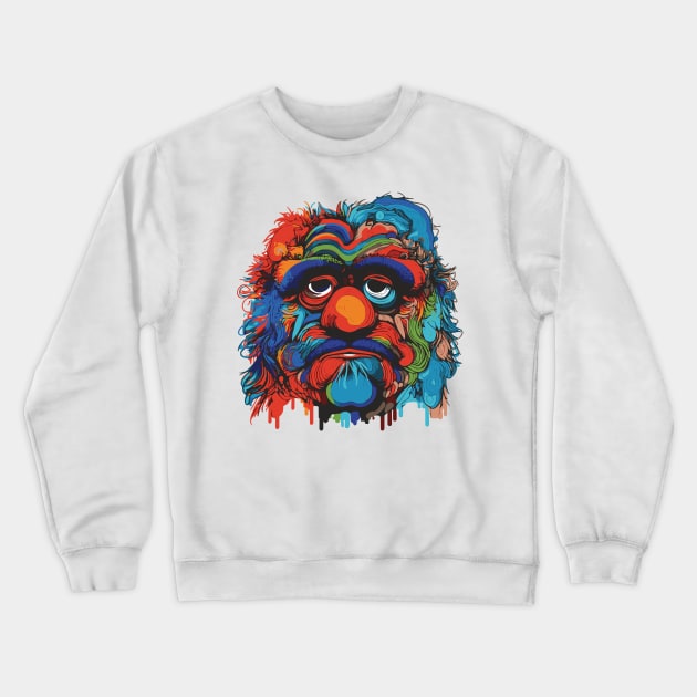 Man or Muppet Crewneck Sweatshirt by Kamran Sharjeel